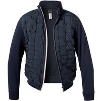 bugatti Herren Blouson blau Baumwolle unifarben von Bugatti