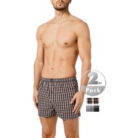 bugatti Herren Boxershorts blau Baumwolle Gemustert von Bugatti