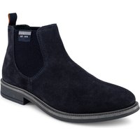 bugatti Herren Chelsea Boots blau Velours von Bugatti