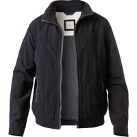 bugatti Herren Jacke blau Mikrofaser unifarben von Bugatti