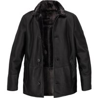 bugatti Herren Lammfelljacke braun unifarben von Bugatti