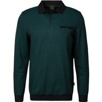 bugatti Herren Polo-Shirt grün meliert von Bugatti