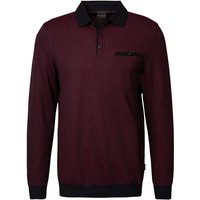 bugatti Herren Polo-Shirt rot meliert von Bugatti