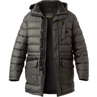 bugatti Herren Steppjacke grau Mikrofaser unifarben von Bugatti