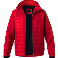 bugatti Herren Steppjacke rot Mikrofaser unifarben von Bugatti