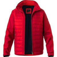 bugatti Herren Steppjacke rot Mikrofaser unifarben von Bugatti