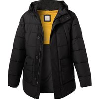 bugatti Herren Steppjacke schwarz Mikrofaser unifarben von Bugatti