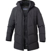 bugatti Herren Steppjacke schwarz Mikrofaser unifarben von Bugatti