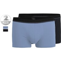 bugatti Herren Trunks blau Baumwolle Gestreift von Bugatti