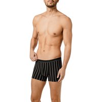 bugatti Herren Trunks schwarz Viskose Gestreift,unifarben von Bugatti