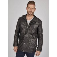 bugatti Lederjacke David mit Pattentaschen und Abdeckleiste von Bugatti