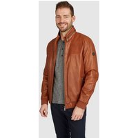 bugatti Lederjacke Fabiano mit Riegeln und Steppungen von Bugatti