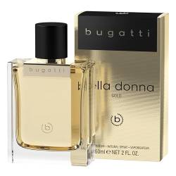 bugatti Parfüm Damen bella donna GOLD edP 60ml I floral-fruchtiges Damen Parfüm für jedes Alter & jeden Anlass I feminine Kombination aus Bergamotte, Jasminblüten, Vanille & Moschus I elegant & warm von Bugatti