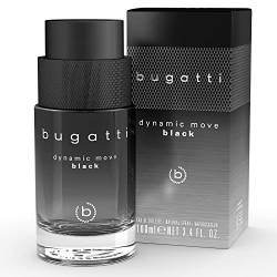 bugatti Parfüm Herren Dynamic Move Black 100ml I Orientalisch- Eau de Toilette I sinnlich-starke Kombination aus Kaschmirholz, Moschus & Litschi I fruchtig, frisch & holzig-warm von Bugatti