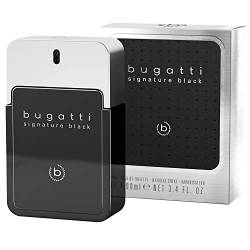 bugatti signature black Parfüm für Herren 100ml I frisches Eau de Toilette mit holzigem Duft I Mens Parfüm für jedes Alter I zu jedem Anlass und Gelegenheit I elegant, sportlich, aromatisch von Bugatti