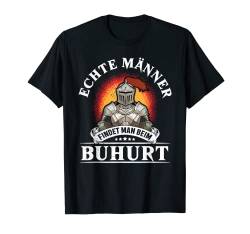 Herren Buhurt echte Männer Mittelalter Ritterspiel T-Shirt von Buhurt Ritterturnier Designs