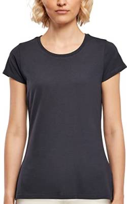Build Your Brand Damen BB012-Ladies Basic Tee T-Shirt, Navy, L von Build Your Brand