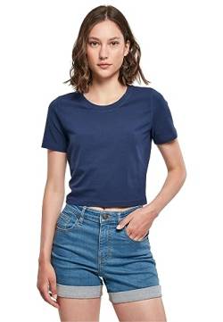 Build Your Brand Damen BY042-Ladies Cropped Tee T-Shirt, lightnavy, XL von Build Your Brand