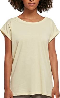 Build Your Brand Damen BY021-Ladies Extended Shoulder Tee T-Shirt, softyellow, L von Build Your Brand