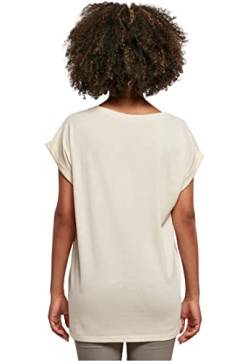 Build Your Brand Damen BY021-Ladies Extended Shoulder Tee T-Shirt, whitesand, M von Build Your Brand