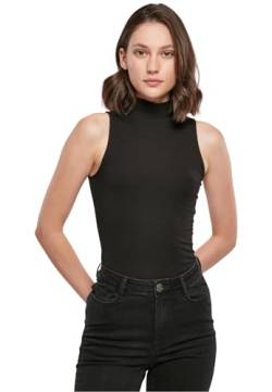 Build Your Brand Damen BY235-Ladies Sleeveless Turtleneck Body T-Shirt, Black, 3XL von Build Your Brand