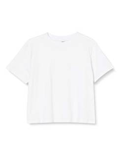 Build Your Brand Girls Cropped Jersey Tee T-Shirt, White, 146/152 von Build Your Brand