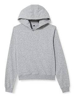 Build Your Brand Girls BY113-Girls Cropped Sweat Hoody Hooded Sweatshirt, Heather Grey, 146/152 von Build Your Brand