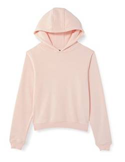 Build Your Brand Girls BY113-Girls Cropped Sweat Hoody Hooded Sweatshirt, pink, 122/128 von Build Your Brand