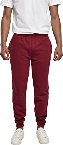 Build Your Brand Herren Basic Jogging Pants Hose, Burgundy, M von Build Your Brand