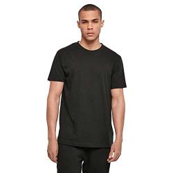 Build Your Brand Herren Basic Round Neck T-Shirt, Black, M von Build Your Brand