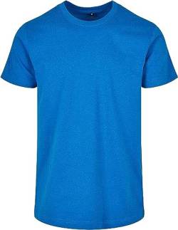 Build Your Brand Herren Basic Round Neck T-Shirt, Cobalt Blue, XS von Build Your Brand