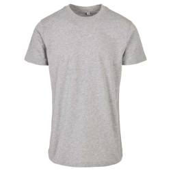 Build Your Brand Herren BB010-Basic Round Neck T-Shirt, Heather Grey, S von Build Your Brand