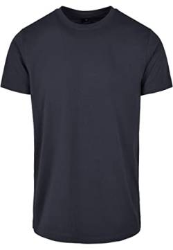 Build Your Brand Herren Basic Round Neck T-Shirt, Navy, L von Build Your Brand