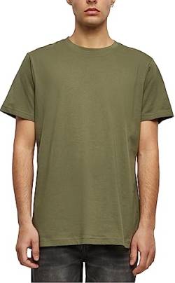 Build Your Brand Herren Basic Round Neck T-Shirt, Olive, 5XL von Build Your Brand