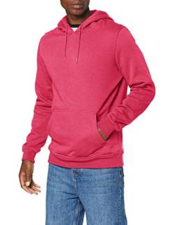 Build Your Brand Herren Heavy Hoody Kapuzenpullover, Hibiskus pink, M von Build Your Brand