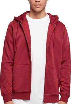 Build Your Brand Herren BY012-Heavy Zip Hoody Kapuzenpullover, Burgundy, 5XL von Build Your Brand