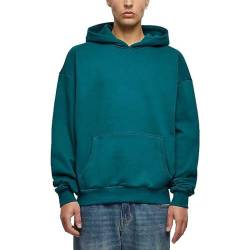 Build Your Brand Herren BY162-Ultra Heavy Cotton Box Hoody Kapuzenpullover, Retro Green, XXL von Build Your Brand