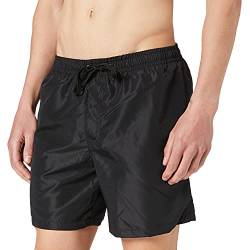 Build Your Brand Herren Recycled Swim Shorts Badehose, Black, 4XL von Build Your Brand