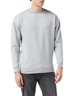 Build Your Brand Herren Sweat Crewneck Sweatshirt, per pack Grau (Grey 00111), Small (Herstellergröße: S) von Build Your Brand