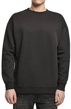 Build Your Brand Herren Sweat Crewneck Sweatshirt, per pack Schwarz (Black 00007), Large (Herstellergröße: L) von Build Your Brand