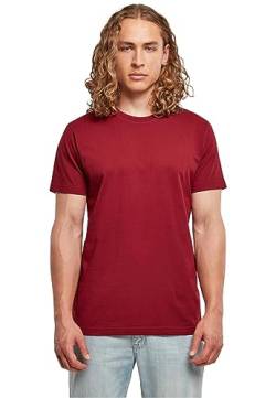 Build Your Brand Herren T-Shirt Basic Round Neck T-Shirt Cherry 4XL von Build Your Brand