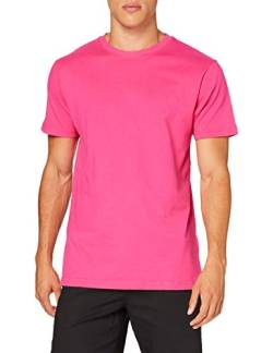 Build Your Brand Herren T-Shirt Round Neck, hibiskus pink, 5XL von Build Your Brand