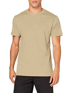 Build Your Brand Herren T-Shirt Round Neck, sand, XS von Build Your Brand