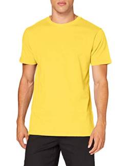 Build Your Brand Herren T-Shirt Round Neck, taxi yellow, XS von Build Your Brand