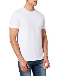 Build Your Brand Herren T-Shirt Round Neck, white, 4XL von Build Your Brand