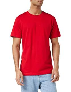 Build Your Brand Herren T-shirt Round Neck T Shirt, Rot (Cityred), L EU von Build Your Brand
