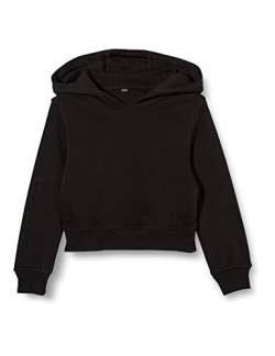 Build Your Brand Mädchen Girls Cropped Hoody Hooded Sweatshirt, Schwarz, 134-140 EU von Build Your Brand