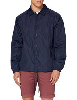 Build Your Brand Mens Coach Jacket, Navy, XXL von Build Your Brand