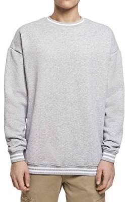 Build Your Brand Mens College Crew Pullover Sweater, Grau, L von Build Your Brand