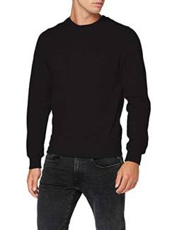 Build Your Brand Mens BY119-Premium Crewneck Pullover Sweater, Black, M von Build Your Brand